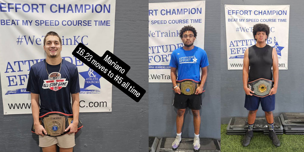 Kansas City Athlete Training Athletic Sports Performance for male and female athletes both youth and high school with group speed and agility classes and private training for all sports along with football specific camps and classes in Kansas City Missouri