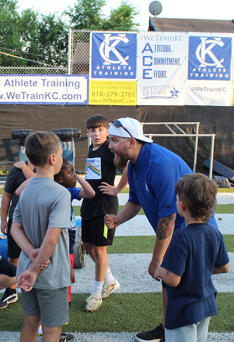 Kansas City Athlete Training Tackling Football Academy Group Classes and Private 1 on 1 Lessons for youth, middle school and high school football players looking to improve and gain confidence becoming a better tackler on the football field with fundamentals being taught at the WeTrainKC Indoor Facility in Kansas City Missouri