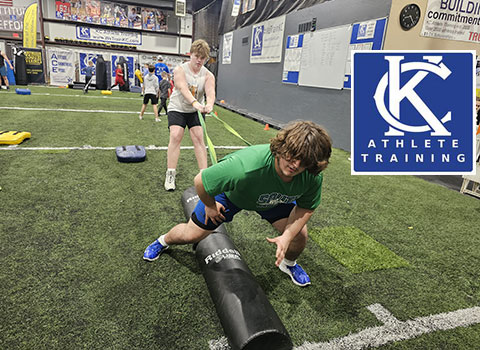 Kansas City Athlete Training Offensive Line Football Academy Group Classes and Private 1 on 1 Lessons for youth, middle school and high school football players looking to improve and gain confidence becoming a better offensive lineman whether it is Center, Guard, or Tackle on the football field with fundamentals being taught at the WeTrainKC Indoor Facility in Kansas City Missouri