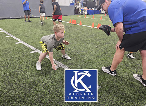 Kansas City Athlete Training Offensive Line Football Academy Group Classes and Private 1 on 1 Lessons for youth, middle school and high school football players looking to improve and gain confidence becoming a better offensive lineman whether it is Center, Guard, or Tackle on the football field with fundamentals being taught at the WeTrainKC Indoor Facility in Kansas City Missouri