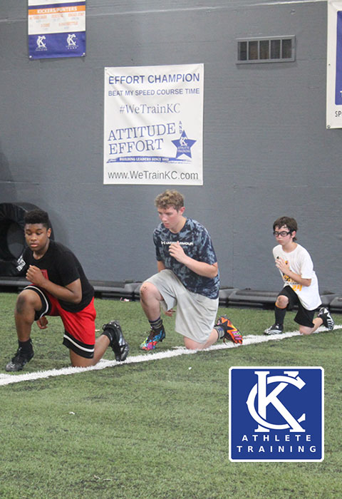 Kansas City Athlete Training Wide Receiver Football Academy Group Classes and Private Wide Receiver 1 on 1 Lessons for youth, middle school and high school football players including boys and girls looking to improve and excel at the Wide Receiver position with fundamentals being taught at the WeTrainKC Indoor Facility in Kansas City Missouri